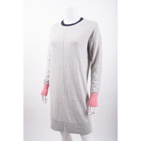 Boden Womens Knit Sweater Dress UK 8 US 4 Gray Knee Length Colorblock NWT - Picture 4 of 6